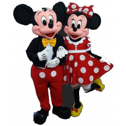 Mascottes Mickey et Minnie